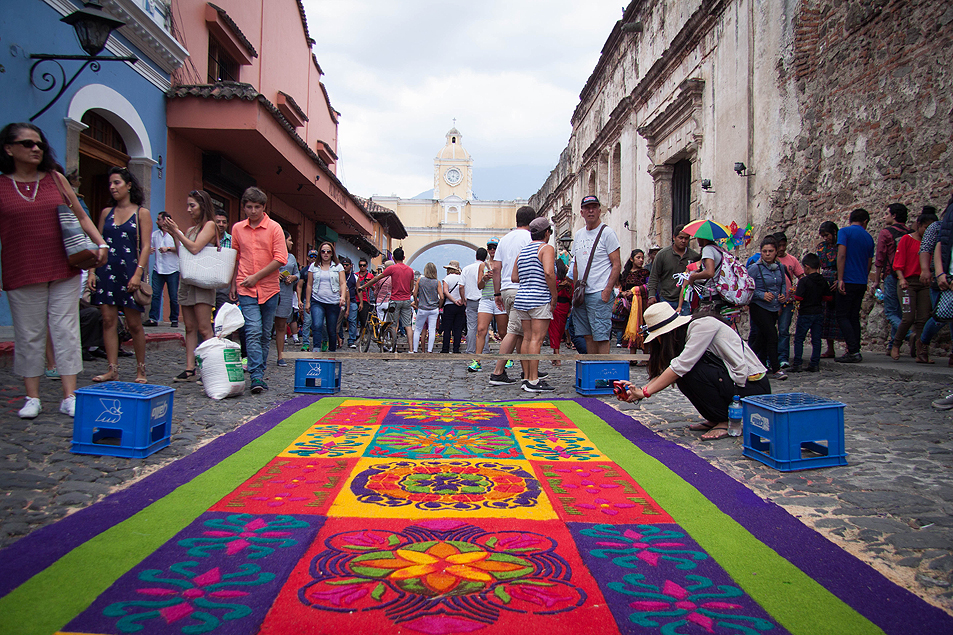 Gwatemala dywany Wielkanoc